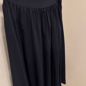 Elegant Navy Pleated Women's Skirt